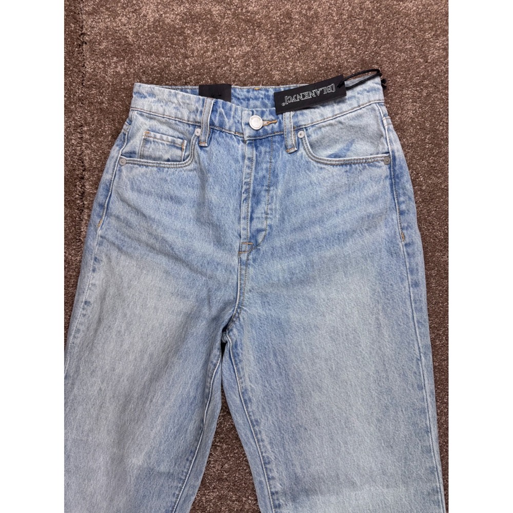 BlankNYC The Baxter High Rise Straight Leg Light Wash Blue Denim Jeans Size 24